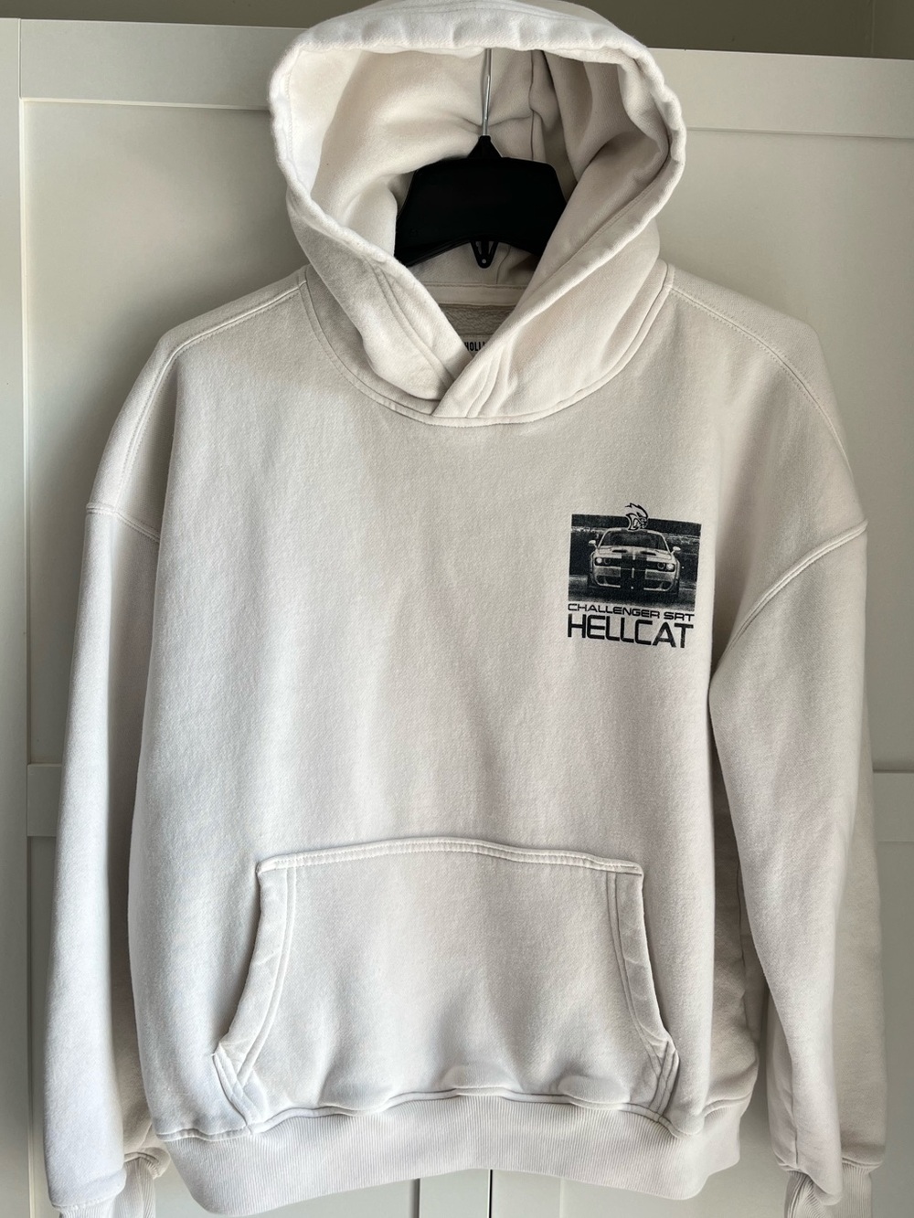 Hollister off White Hoodie Dodge Challenger SRT Hellcat soft cotton small